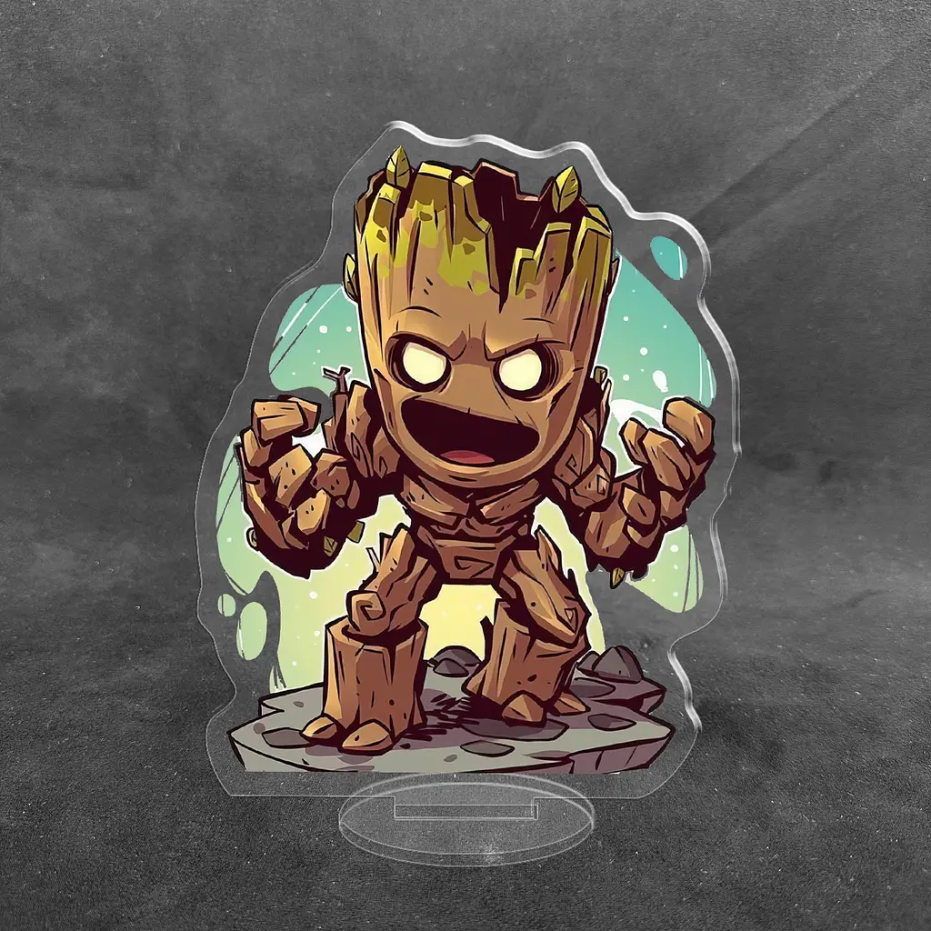 Акрилова колекційна фігурка Чібі Chibi Вартові Галактики Грут 1 10 cм