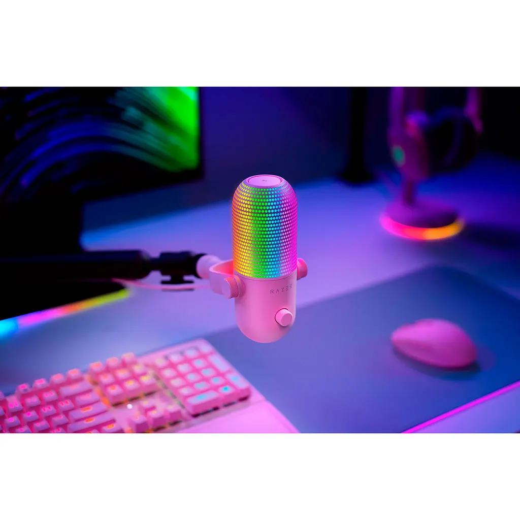 Мікрофон Razer Seiren V3 Chroma Quartz (RZ19-05060300-R3M1) [107175] - фото 5