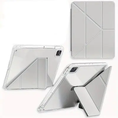 Чохол до планшета BeCover Ultra Slim Origami Transparent Apple iPad Pro 11" M4 2024 Gray (711690) - фото 2