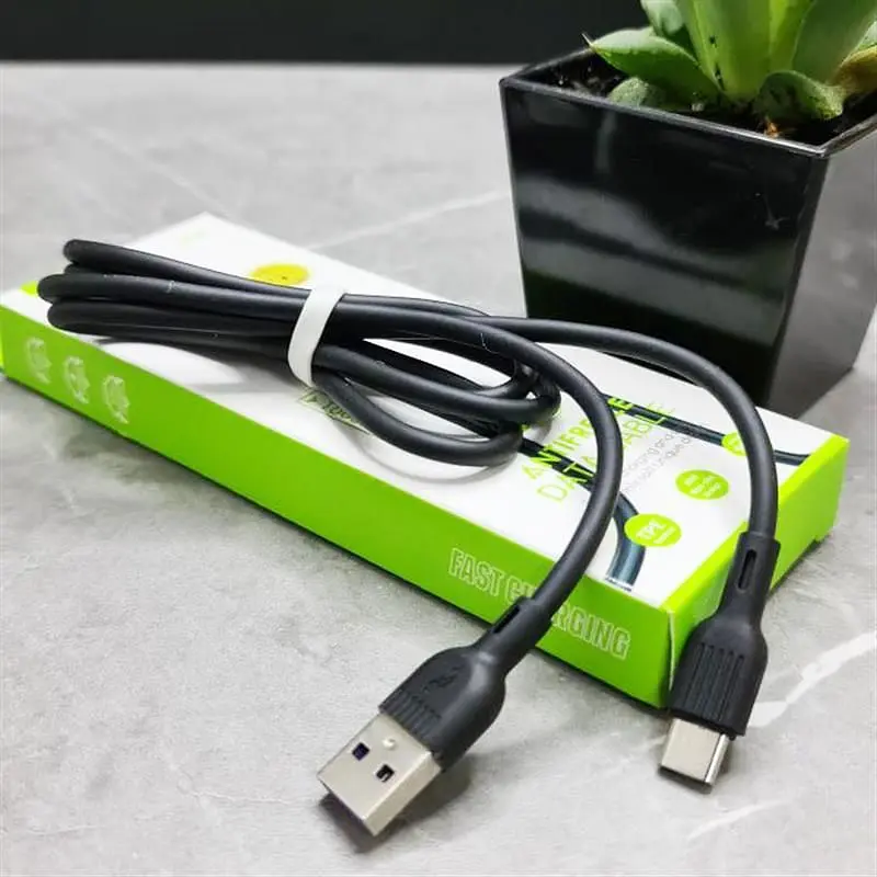 Кабель SkyDolphin S03T USB - USB Type-C (M/M), 1 м, Black (SDUSB-000418) - фото 2