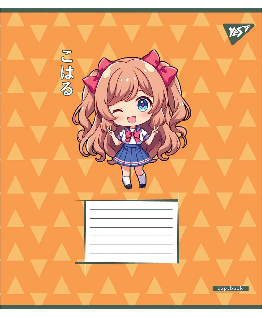 Набір зошитів шкільних YES А5/12 коса лінія Anime girls 25 шт (767989) - фото 4