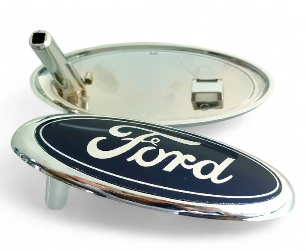 Емблема решітки Ford Синій + Хром 104х42 мм (під ключ) FO30-303-1 NTP - фото 3