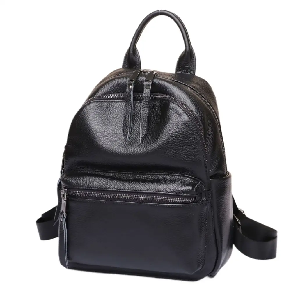 Жіноча сумка-рюкзак наплічний на кожен день 31х27х15 Tiding Bag чорний - фото 7