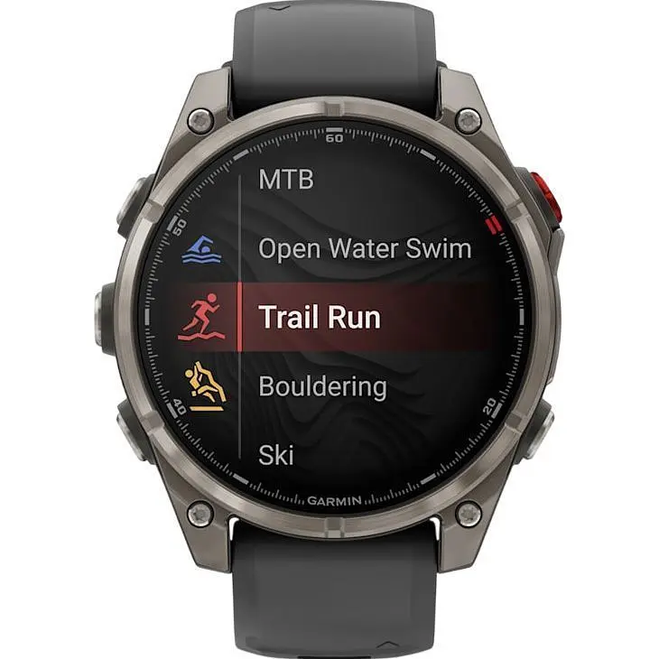 Смарт-годинник Garmin Fenix 8 Pro AMOLED Sapphire 47mm Carbon Gray DLC Titanium with Graphite/Black Silicone Band (010-03198-11) [145041] - фото 2