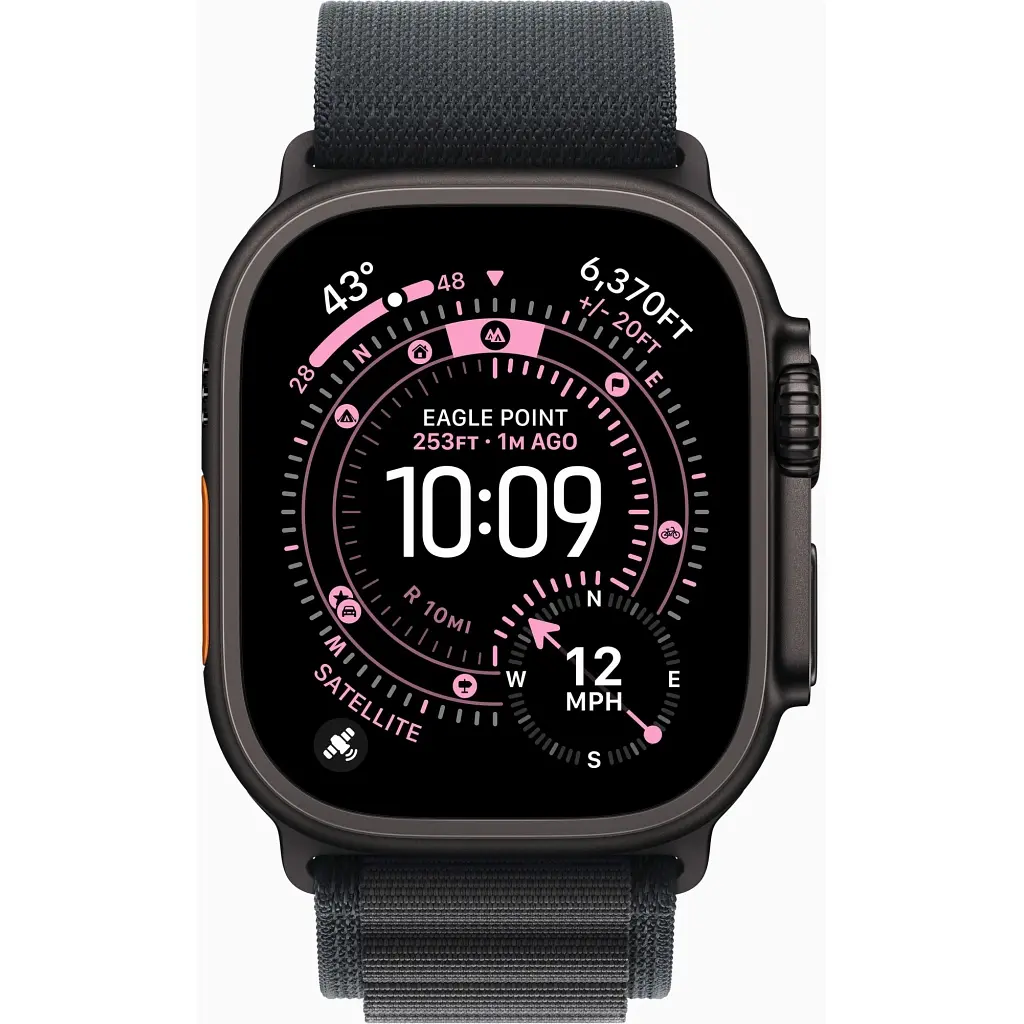 Смарт-годинник Apple Watch Ultra 3 GPS + Cellular 49mm Black Titanium Case with Black Alpine Loop - Small (MF0Q4QP/A) - фото 2