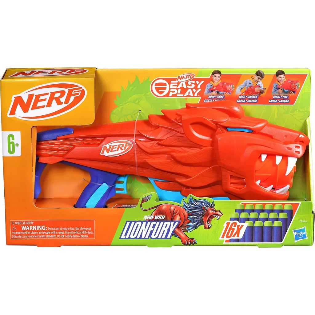Бластер іграшковий Hasbro Nerf Wild Lionfury (F8646) - фото 4