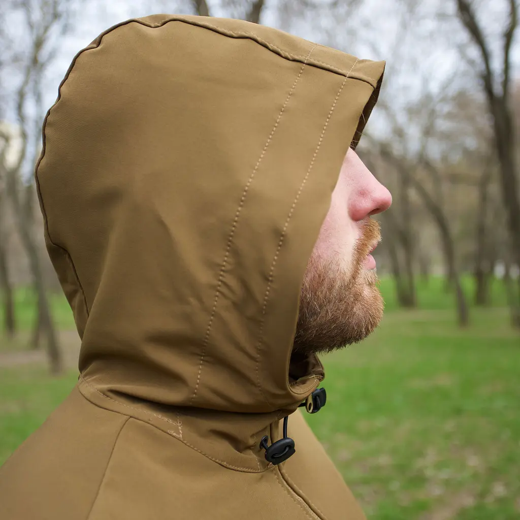 Куртка тактична Klost Double Weave HOOD койот - фото 6