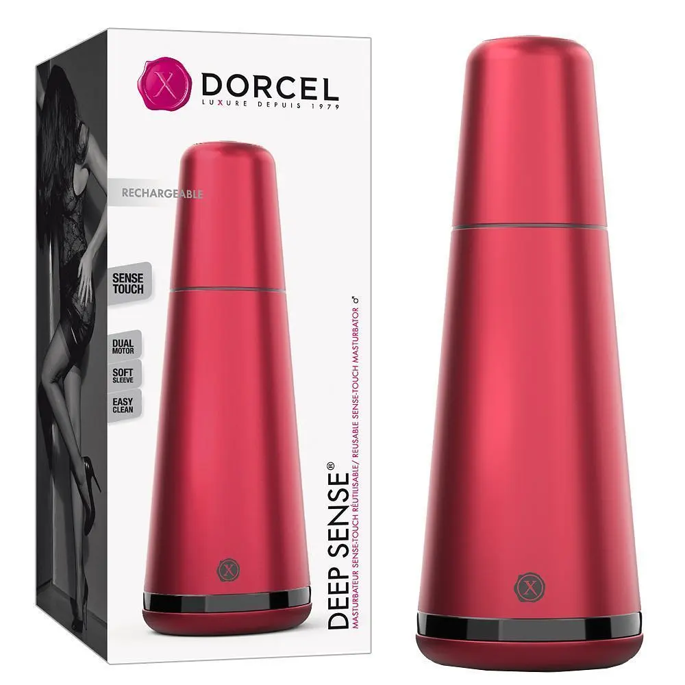 Вібруючий мастурбатор Dorcel Deep Sense (червоний)