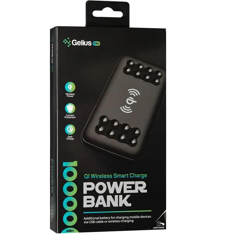Бездротовий повербанк Gelius Pro Wireless Smart GP-PBW110 10000mAh Black - фото 2