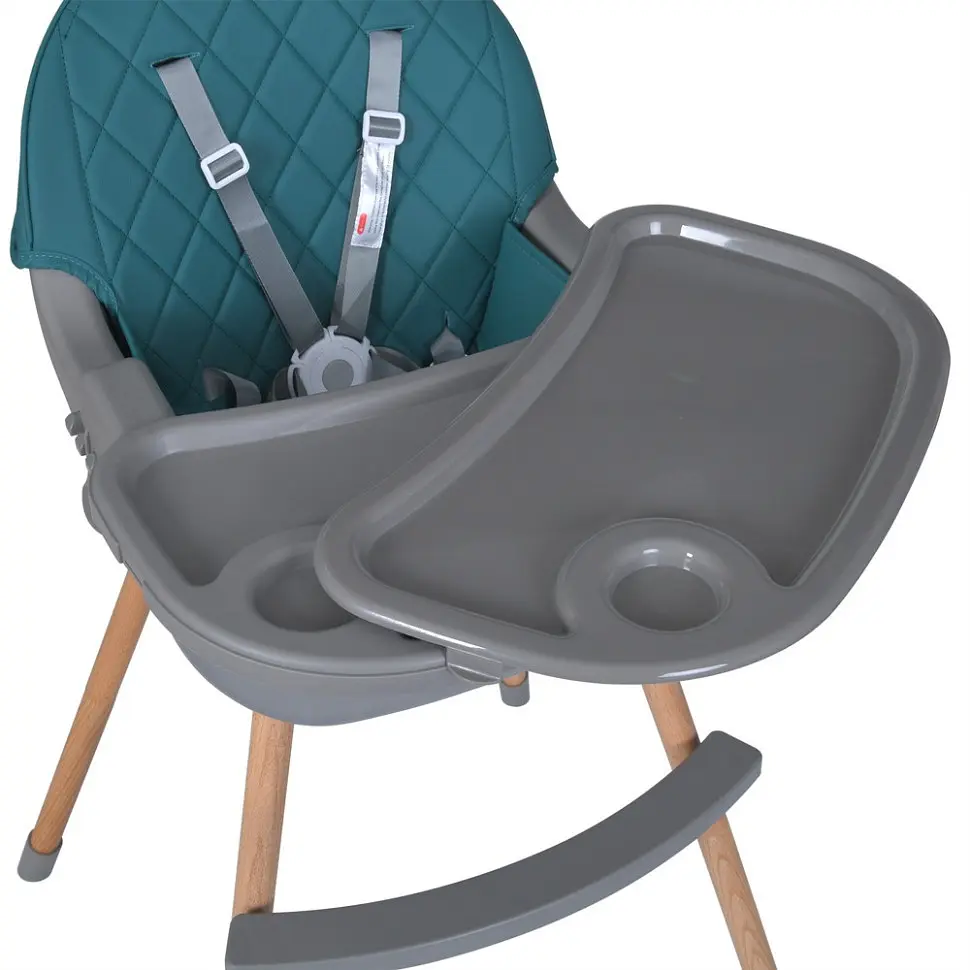 Стільчик для годування LUMI ME 1111 Teal екошкіра - фото 6