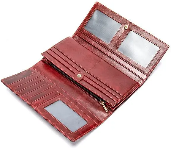 Женский кожаный кошелек Vintage 9.5х19х3 см acs0018213 - фото 5