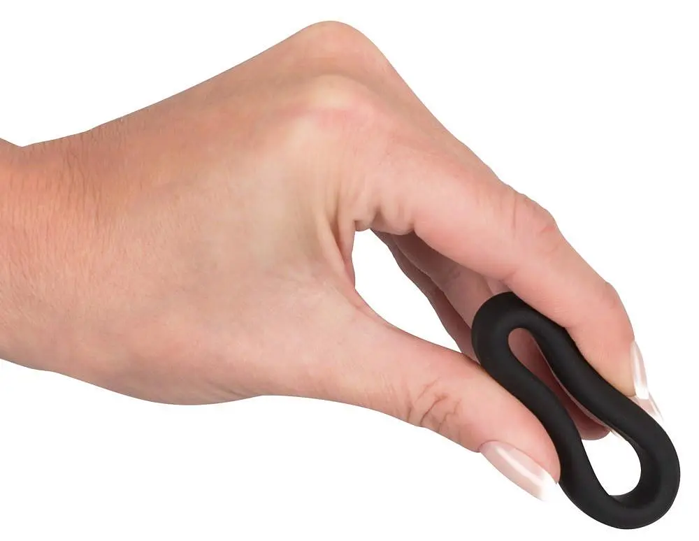 Эрекционное кольцо Black Velvets Cock Ring 3.2 см черный - фото 9