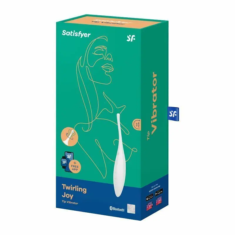 Стимулятор клітора Satisfyer Twirling Joy 18 см білий - фото 5