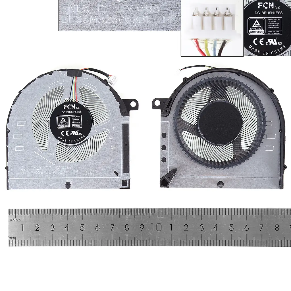 Вентилятор для Lenovo IdeaPad Gaming 3-15ACH6 3-15IHU6, (5V CPU fan, FNLX DFS5M325063B1H) - фото 3