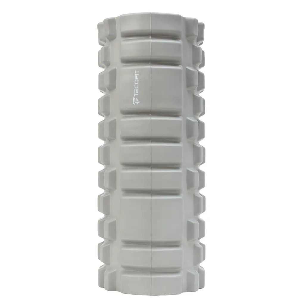 Масажний ролик TECOFIT Foam roller 33x14 см Сірий (TOP18013781/2) - фото 2