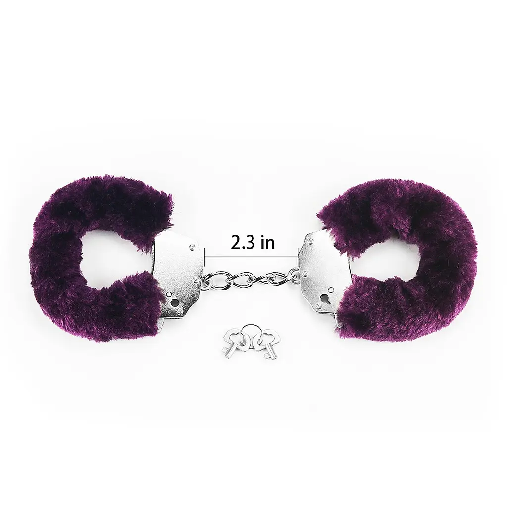Наручники з хутром LoveToy Fetish Pleasure Fluffy Hand Cuffs - фото 2