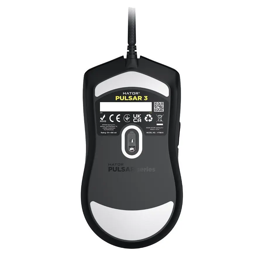 Игровая мышь HATOR HTM-610 Pulsar3 USB ESports Gaming 12000dpi 35G Black - фото 5