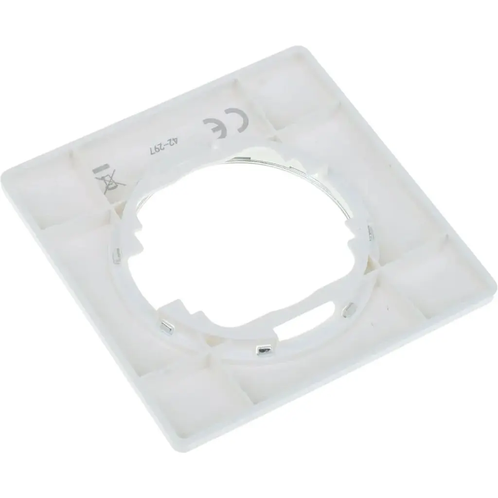 Рамка Brille одинарная белая с кольцом цвета хром WB-1F Wh/Ch - фото 2