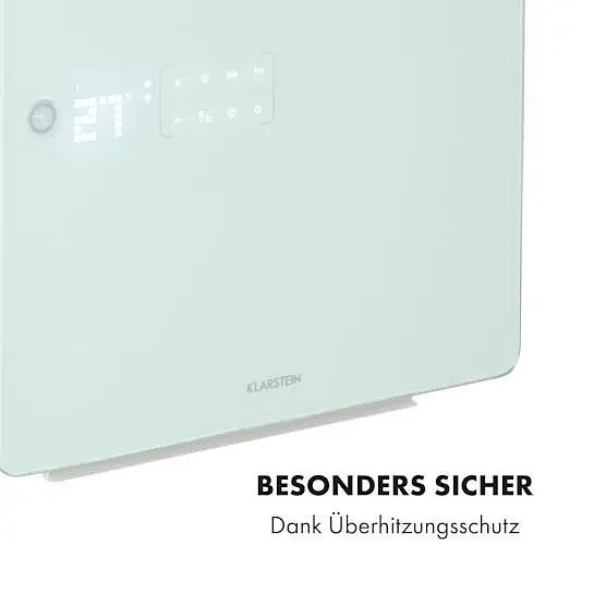 Інфрачервоний обігрівач Klarstein Hot Spot Crystal Flow для ванної кімнати 36 м² 2000 Вт 5-40 °C LED (10035035) - фото 5