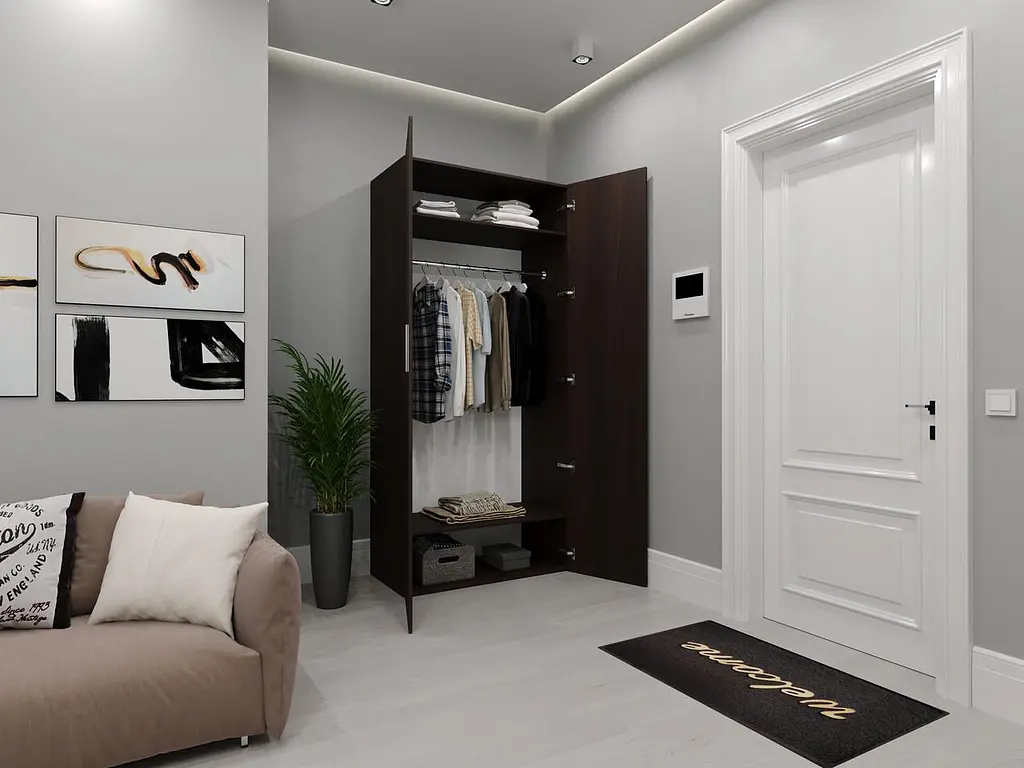 Шафа з полицею та штангою Moreli TS-09 1000x2180x520 мм Венге (zg-s9-venge) - фото 2