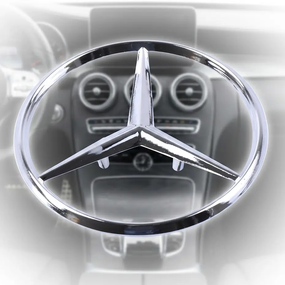 Емблема для Mercedes 104 мм / пластикова 3 пуклі - фото 3