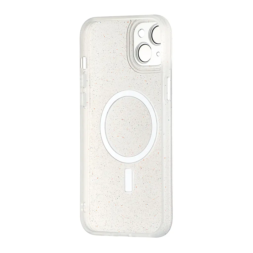 Чохол Splatter with MagSafe Protected Camera iPhone 15 Plus White - фото 3