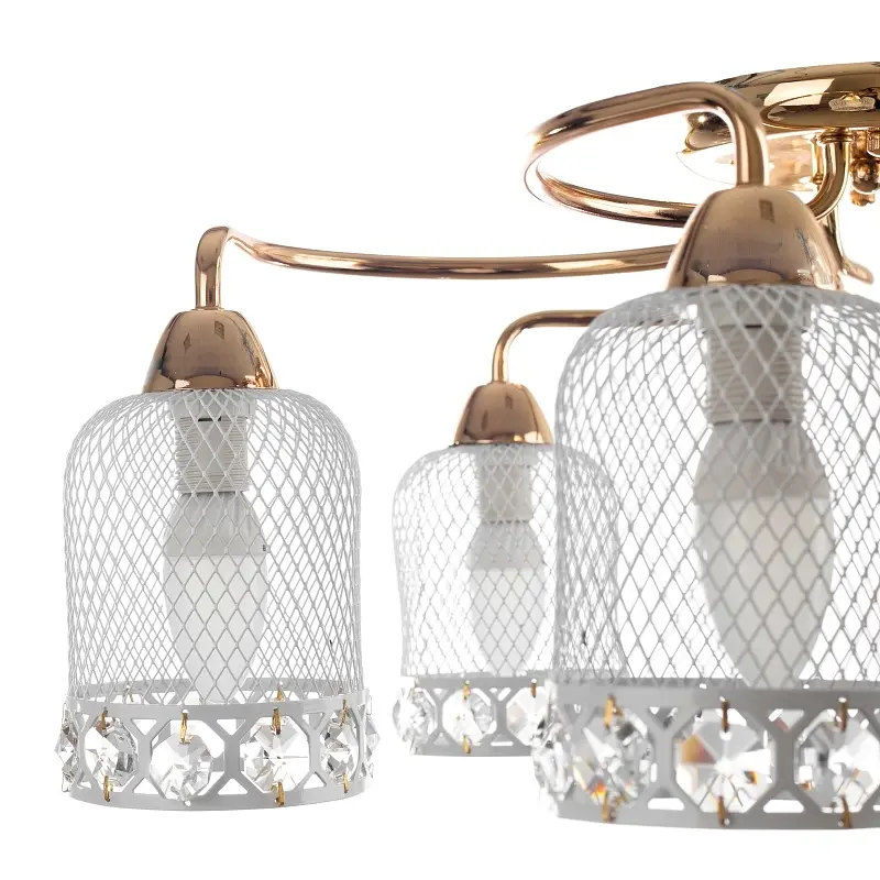 Люстра потолочная Brille классическая E14 40W G (BKL-583C/5) - фото 3