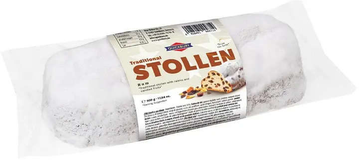 Штоллен Quickbury Traditional Stollen Rum з ромом 500 г