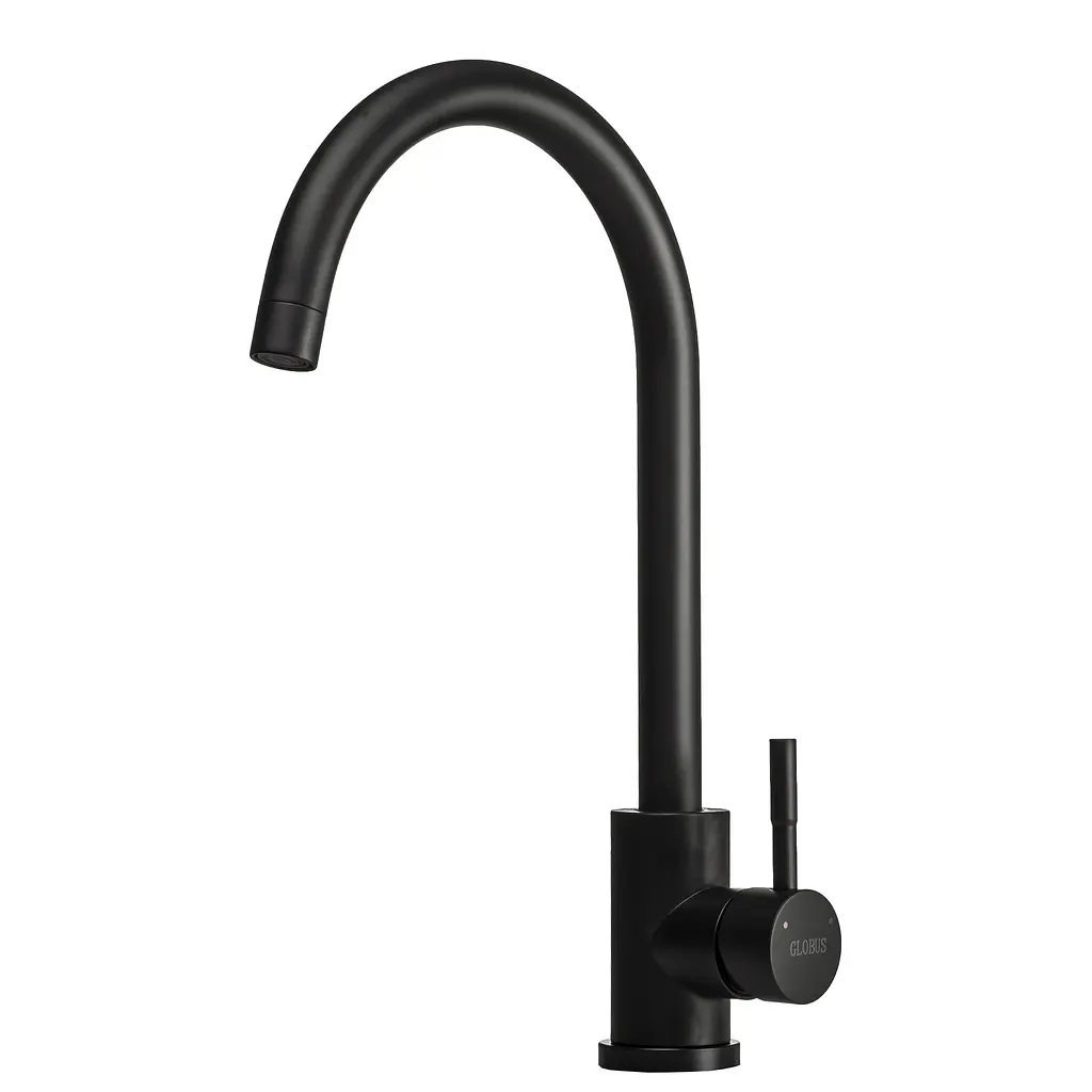 Змішувач для кухні Globus Lux Alpen SUS-203S-BB Чорний - фото 4