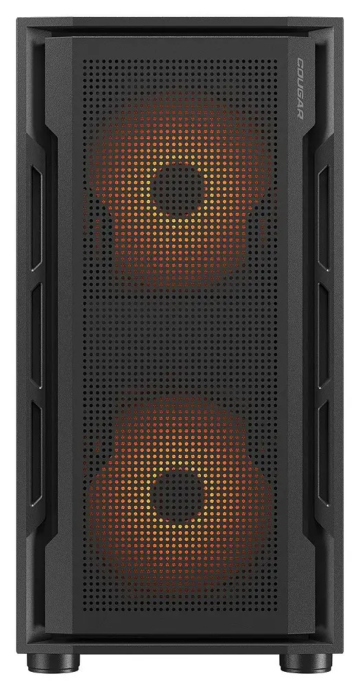 Корпус Cougar Uniface Mini RGB Black без БЖ Mini Tower для Micro ATX / Mini ITX 2xUSB 3.0 / 1xUSB 2.0 макс. CPU - 160 мм / VGA - 340 мм 2x140 мм ARGB + 1x120 мм ARGB бічна панель із загартованого скла вбудований ARGB Hub - фото 2