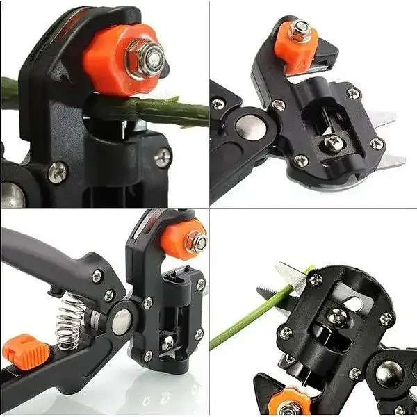 Секатор Titan grafting tool 3 професійний прищепний інструмент для щеплення та обрізки гілок дерев рослин чагарників - фото 9