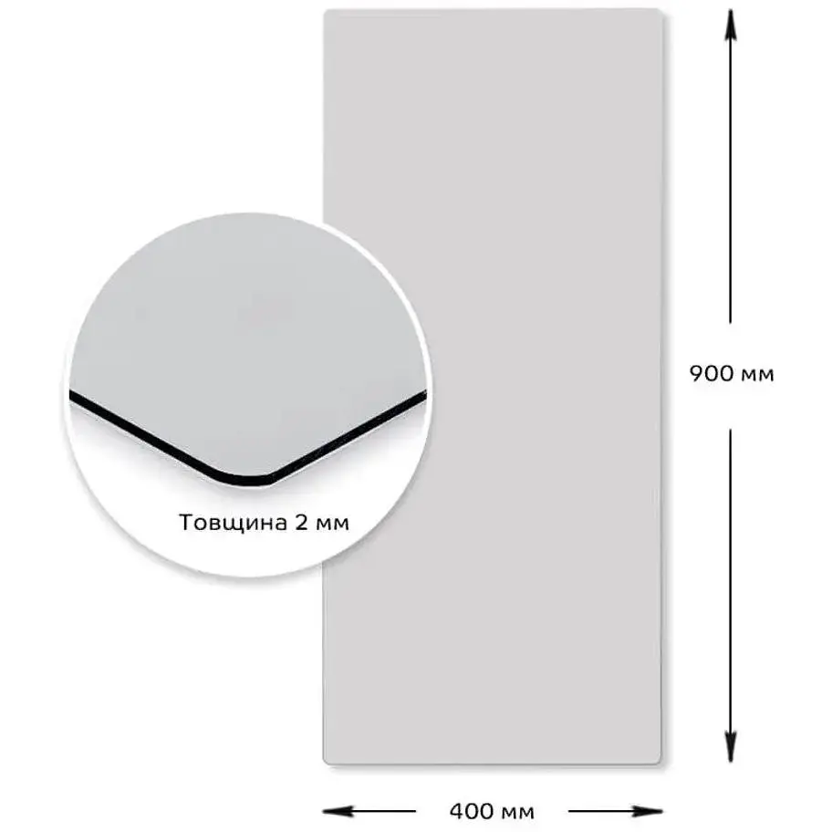Дзеркало Wall Sticker SW-00001596 акрилове самоклеюче 400х900х2 мм - фото 2