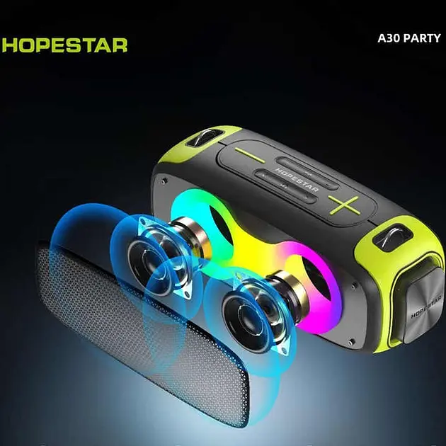 Портативна бездротова колонка Bluetooth Hopestar A30 Party | BT5.0, 70W, TWS, AUX/TF/USB, 7h - фото 3