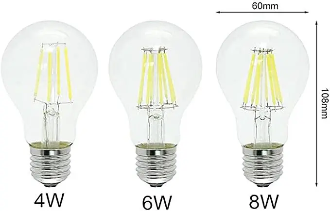 A60 7.5 w 2700k 806lm світлодіодні лампи Едісона з регульованою яскравістю E26 / E27 смарт - фото 2