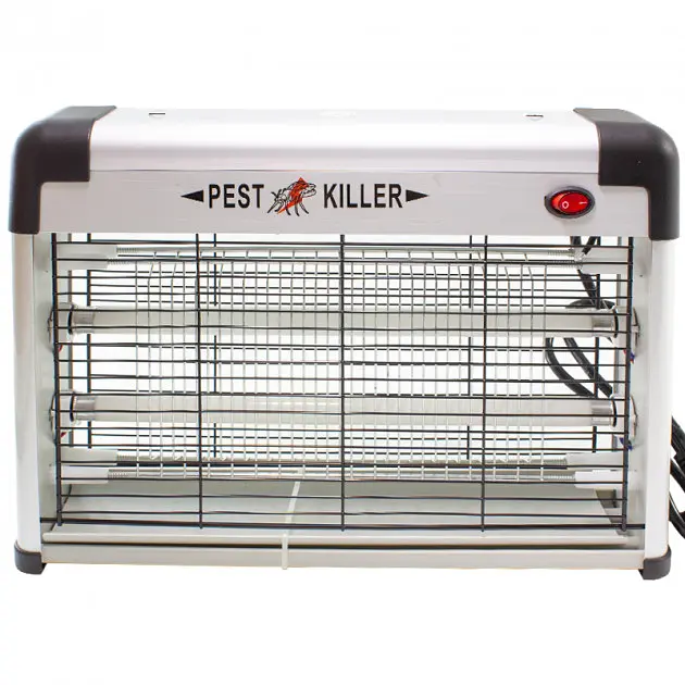 Електричний знищувач комах прилад для знищення комарів мух 35x8x25 см PEST KILLER BK-L20 потужністю 20 Вт - фото 8