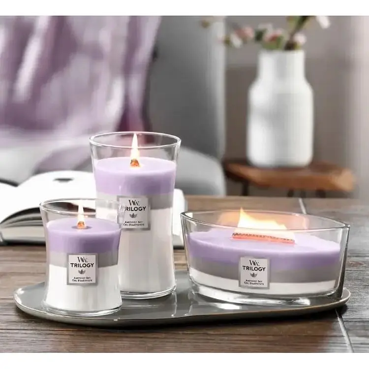 Свічка Woodwick Ellipse Trilogy Amethyst Sky Аметистове небо 453 г (1707525E) - фото 2