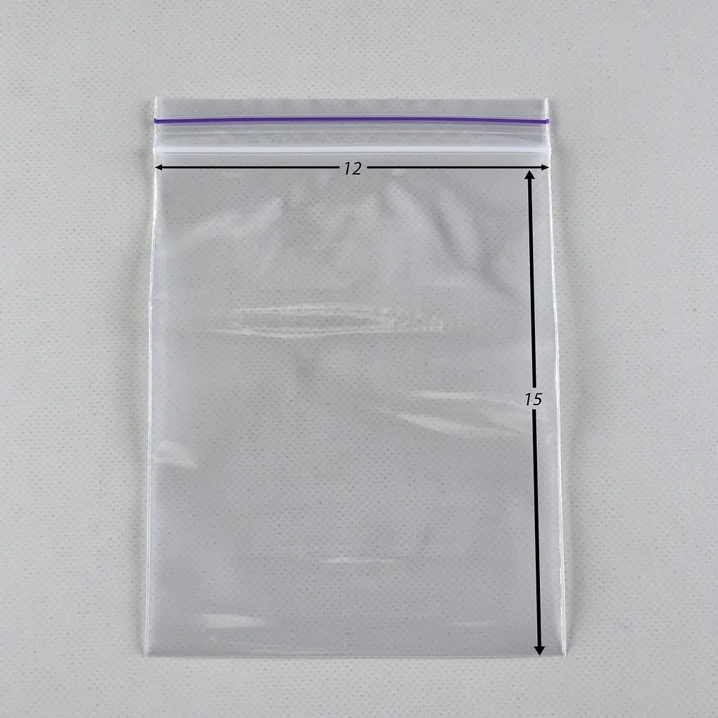Пакети Zip-Lock прозорі 12x15 см, 100 шт, поліетиленові пакети із застібкою - фото 2