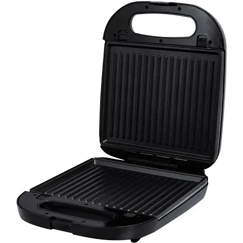 Мультимейкер Liberton LSM-5107, Black/Silver, 1400W, 4в1 гриль, трикутні сендвічі 4шт, бельгійські вафлі 2шт, горішки 12шт, антипригарне покриття, індикатор живлення та готовності, автоматичний контроль температури - фото 4