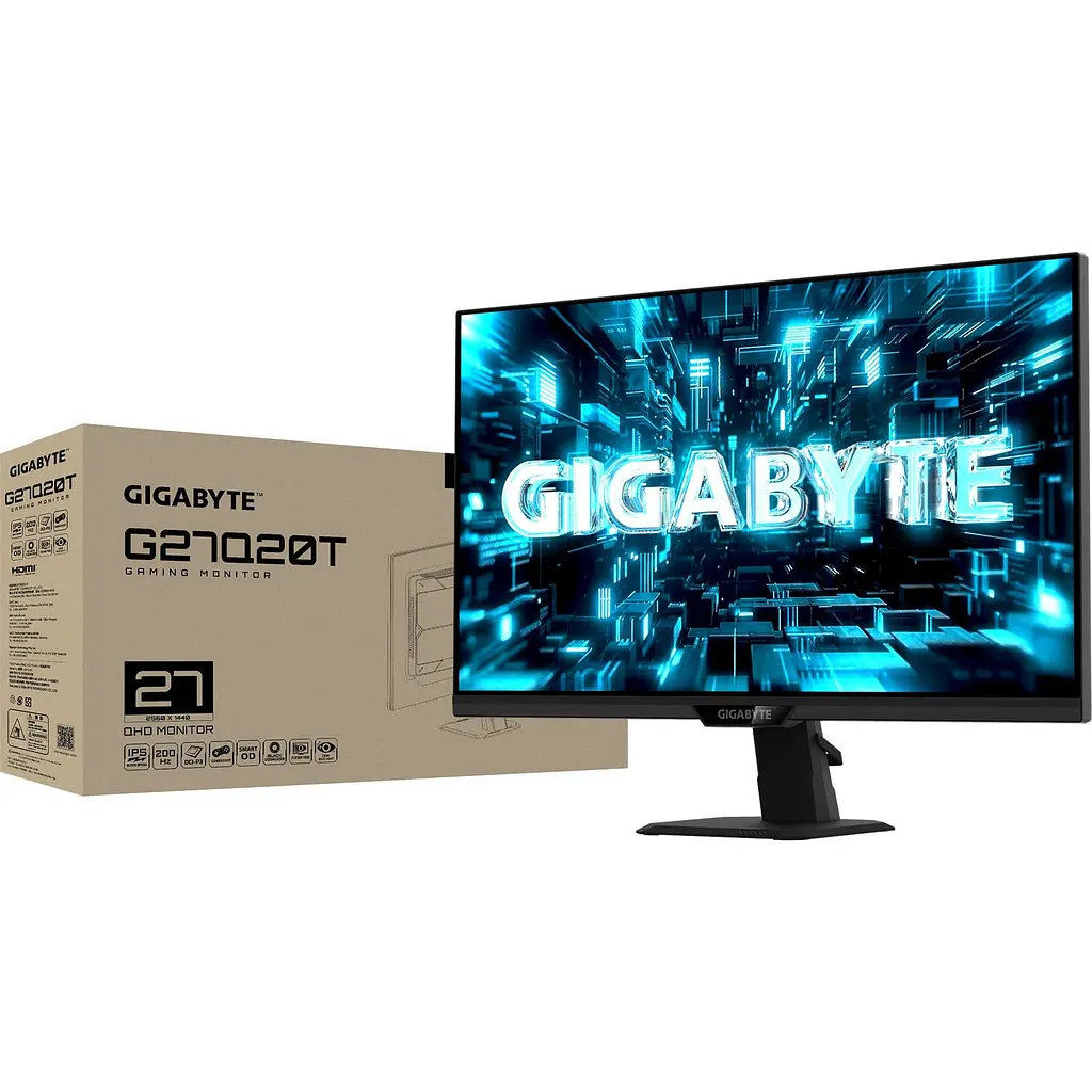 Монітор 27" GIGABYTE G27Q20T (G27Q20T Gaming Monitor) 2560x1440 (QHD 2K) IPS 200/210 Hz - фото 8