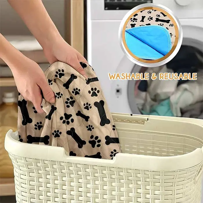 Багаторазова пелюшка для тварин Derby Beige Paws&Bones 70х80 см - фото 7