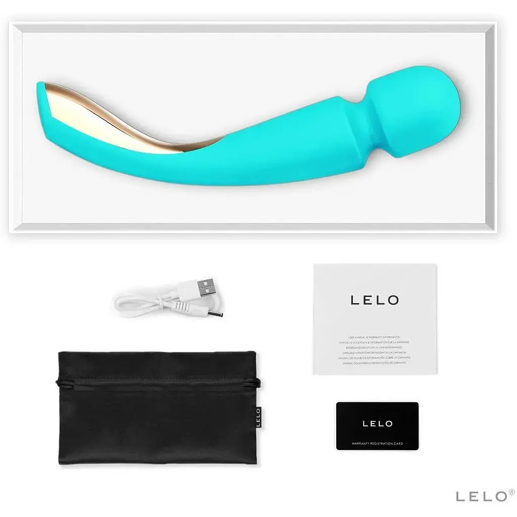 Вібромасажер Lelo Smart Wand 2 Medium Ocean Blue - фото 2
