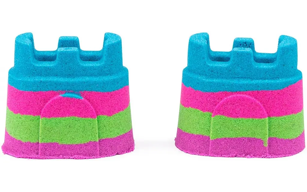 Пісок для дитячої творчості Kinetic Sand Міні-фортеця, зелений (71477) - фото 2