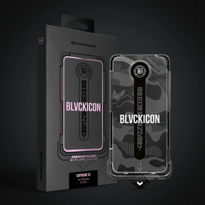Скло захисне Armorstandart Black Icon Supreme EZ iPhone 15 Pro (ARM79262) - фото 2