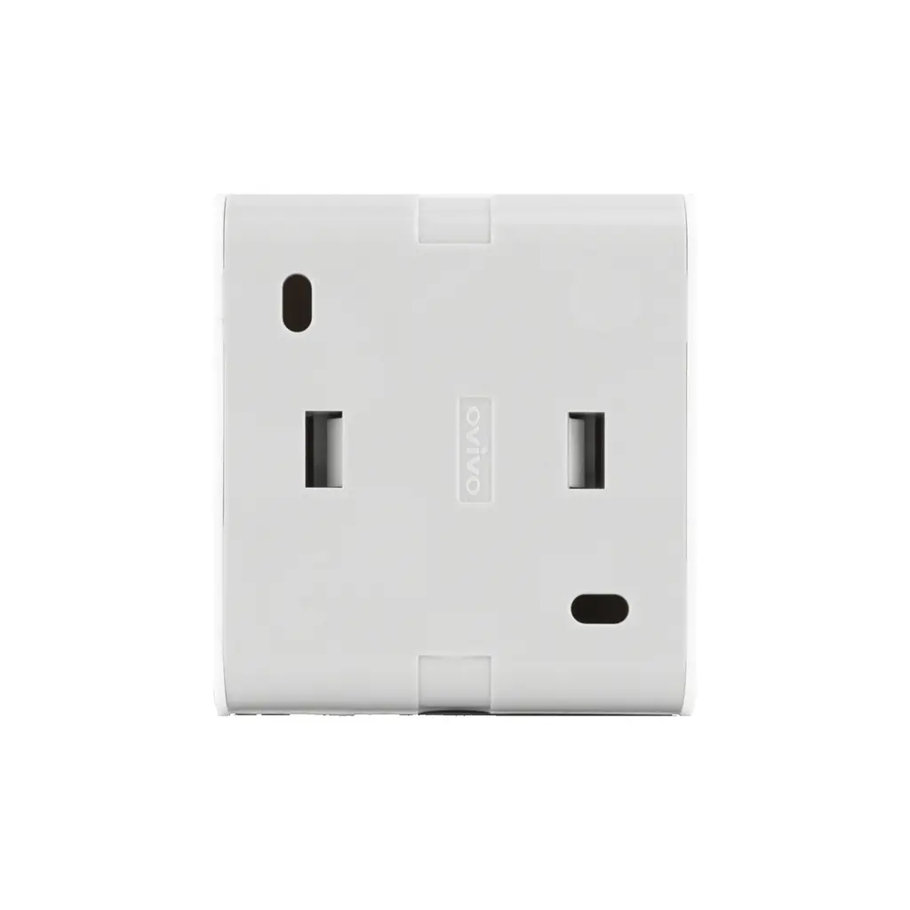 Розетка Ovivo Electric Nivo, одинарна з заземленням, накладна, біла - фото 5