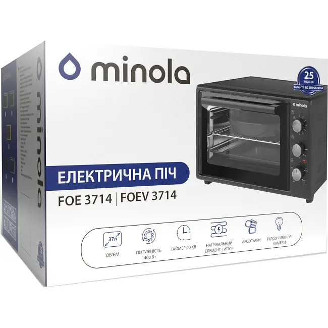 Електрична піч Minola Foe 3714 GR - фото 12