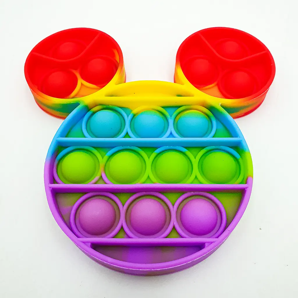 Сенсорна іграшка антистрес силіконова нескінченна пухирця поп іт UKC Pop It Fidget мишка