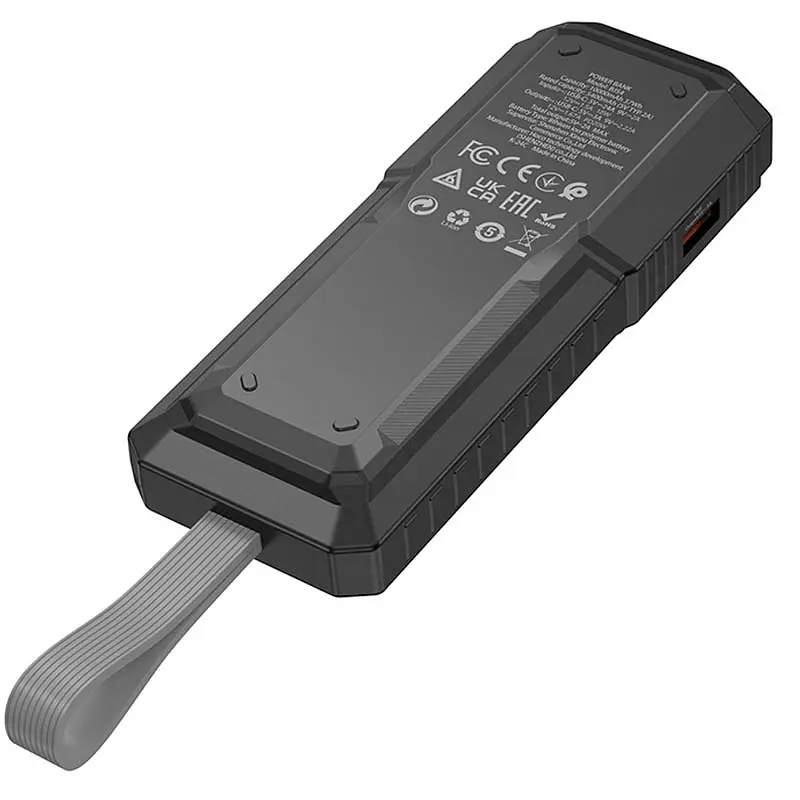 Портативное ЗУ Power Bank BOROFONE BJ54 Graceful 22.5W+PD20W 10000 mAh Black - фото 4