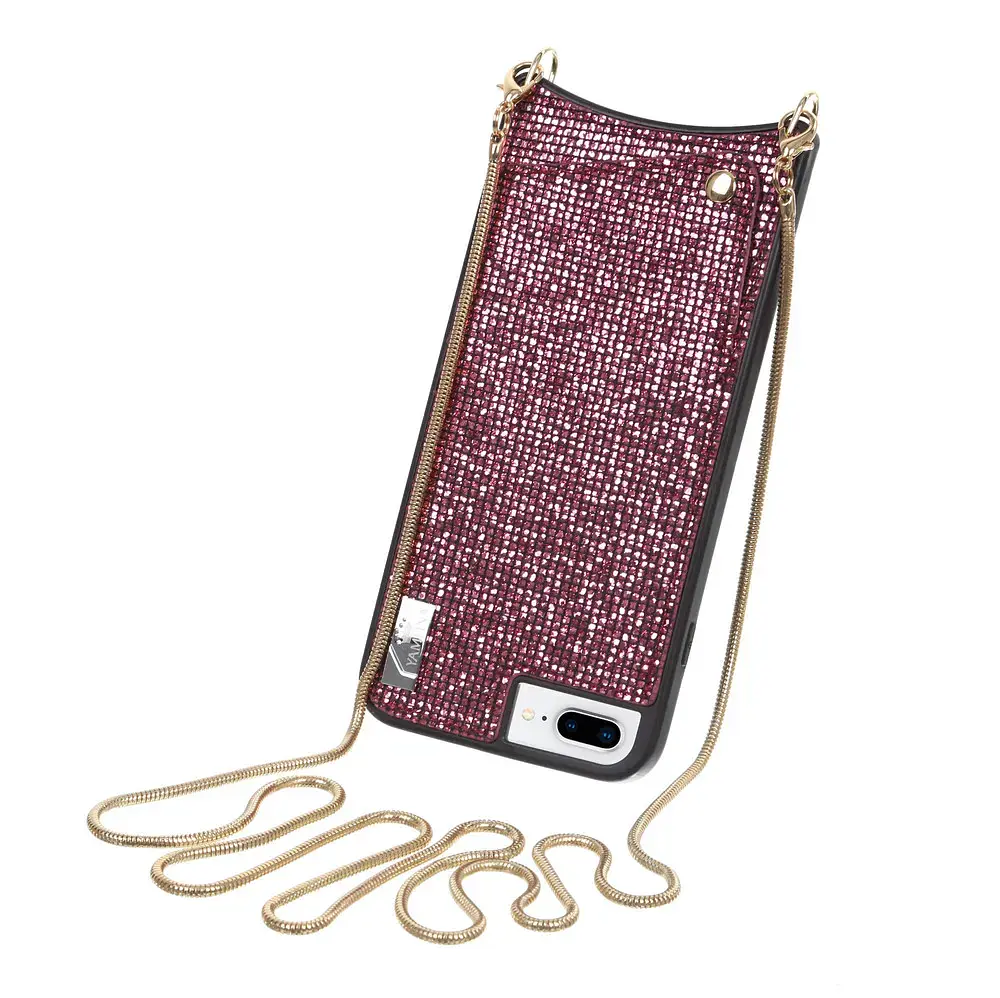 Чехол Becover Glitter Wallet для iPhone 6 Plus/6s Plus/7 Plus/8 Plus Pink (703611) - фото 2