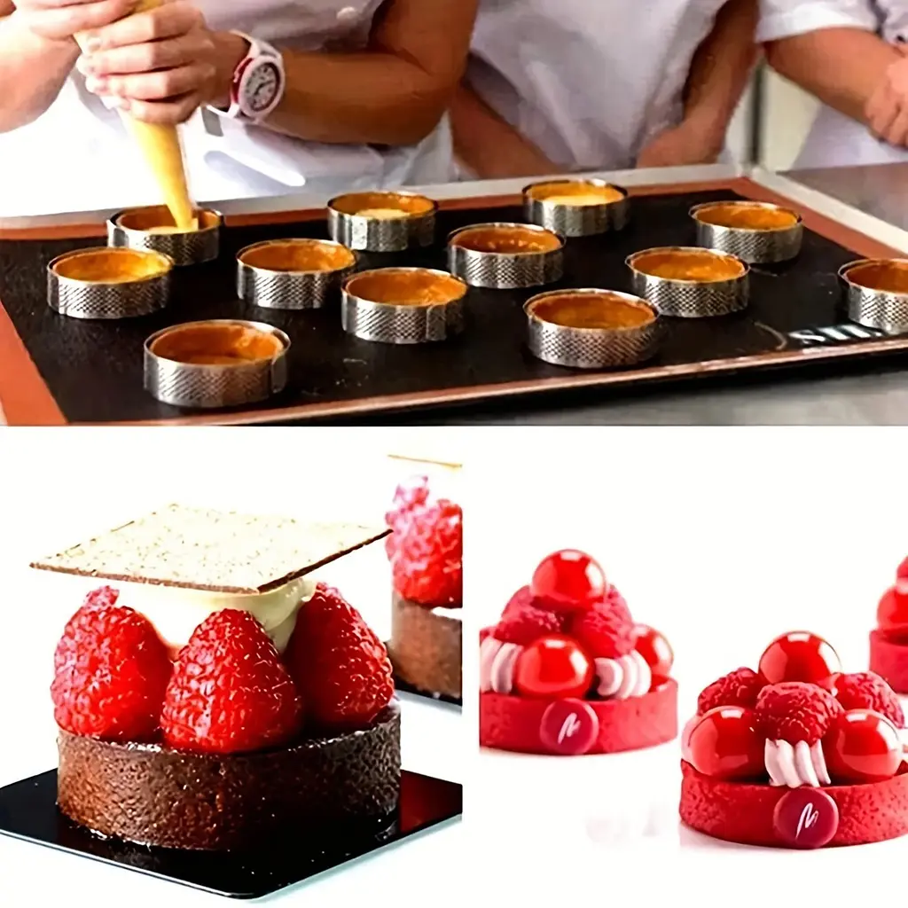 Комплект із 12 круглих форм для тартів із нержавіючої сталі, Kitchen Master 87331 - фото 10