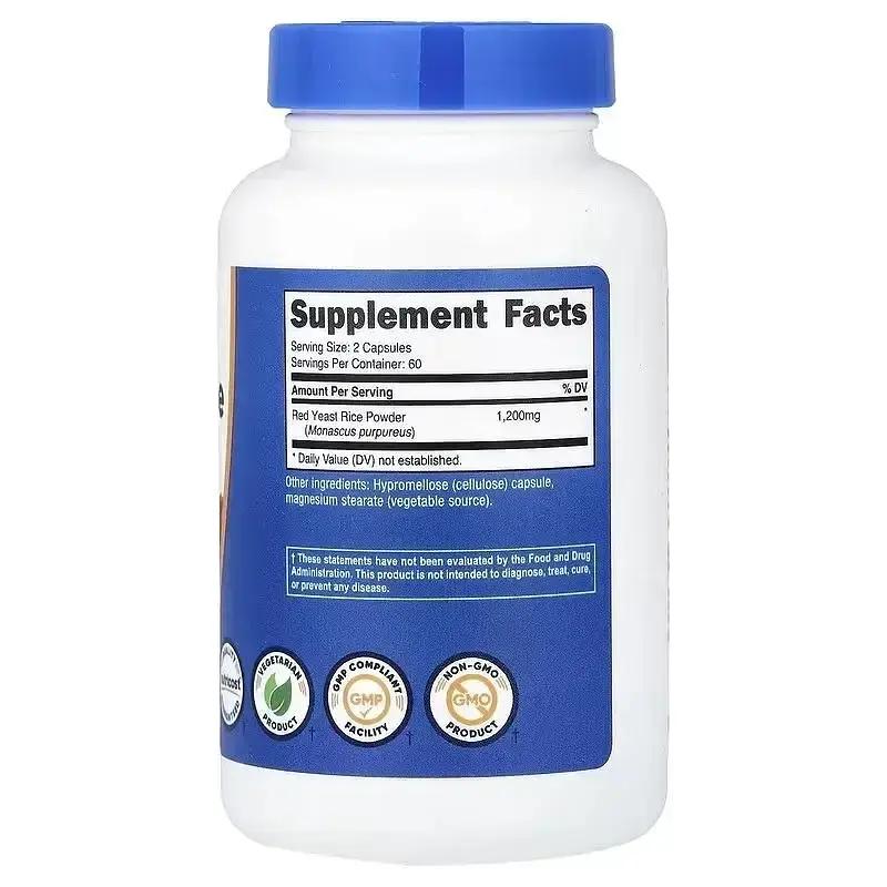 Червоний дріжджовий рис Nutricost 120 капсул - фото 2